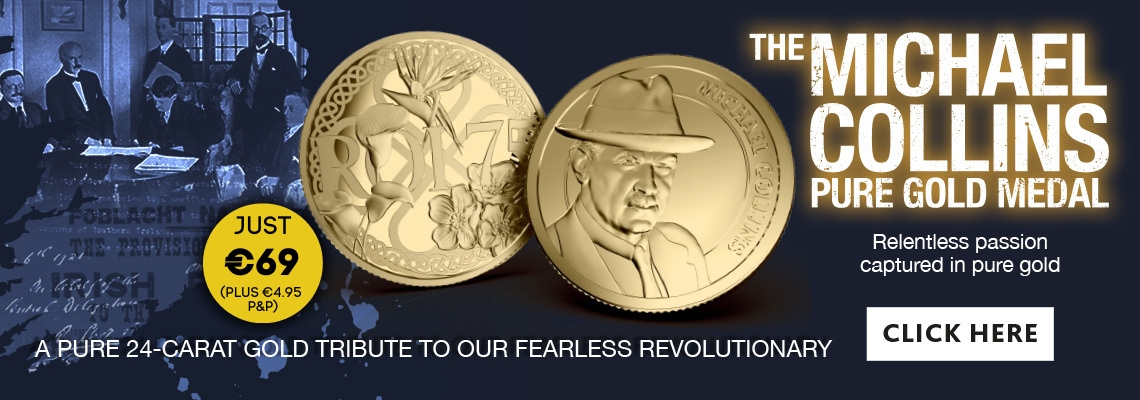 The Michael Collins Brilliant Uncirculated Gold Medal
