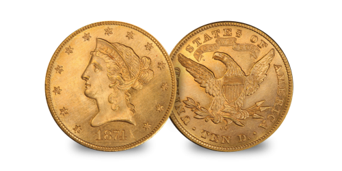This remarkable set spans up to 175 years of U.S. Eagle history.