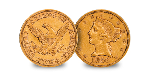 The very first gold coins to be struck in America
