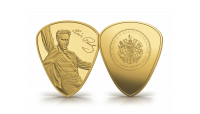 The Official Elvis Presley Gold Layered Plectrum Coin