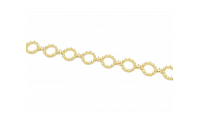 The Forget-Me-Not 'Wreath' 9-carat Gold Link Bracelet