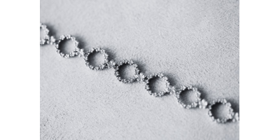 The Forget-Me-Not 'Wreath' Silver Link Bracelet