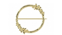 The Forget-Me-Not 'Wreath' Brooch in solid 9-carat Gold