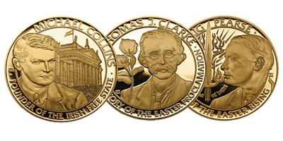 Irish Revolutionary Leaders 3 Medal Set
