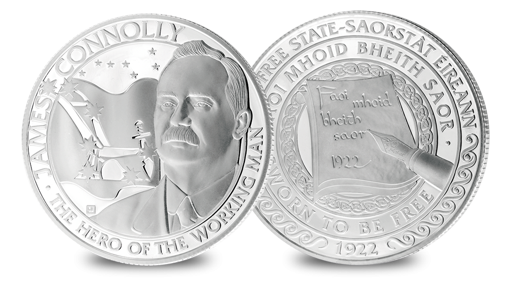 James Connolly Silver Plated Medal