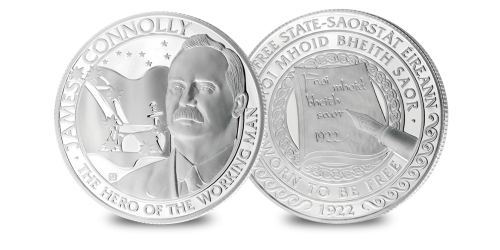 James Connolly Silver Plated Medal