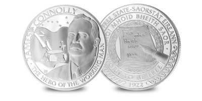 James Connolly Silver Plated Medal