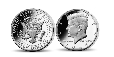 John F. Kennedy Coin set 1917 & 1964 1/2 Silver Dollars