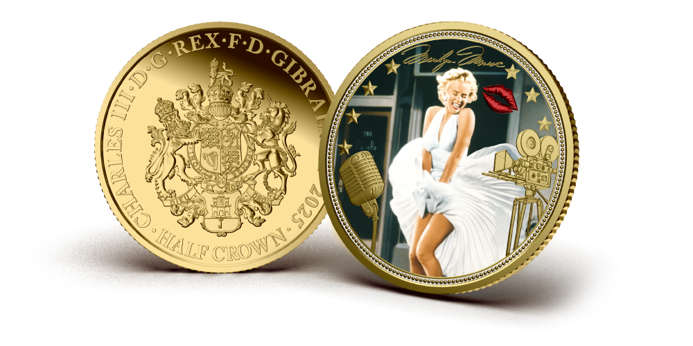 The Official Marilyn Monroe Behind the Diamonds 'The Icon' Gold Layered Coin