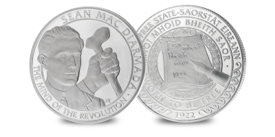 Sean MacDiarmada Silver Plated Medal