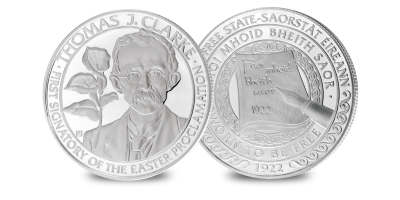 Thomas Clarke Silver Plated Medal