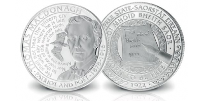 Thomas Macdonagh Silver Plated Medal