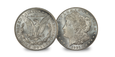 United States 1921 Morgan Silver Dollar Coin 